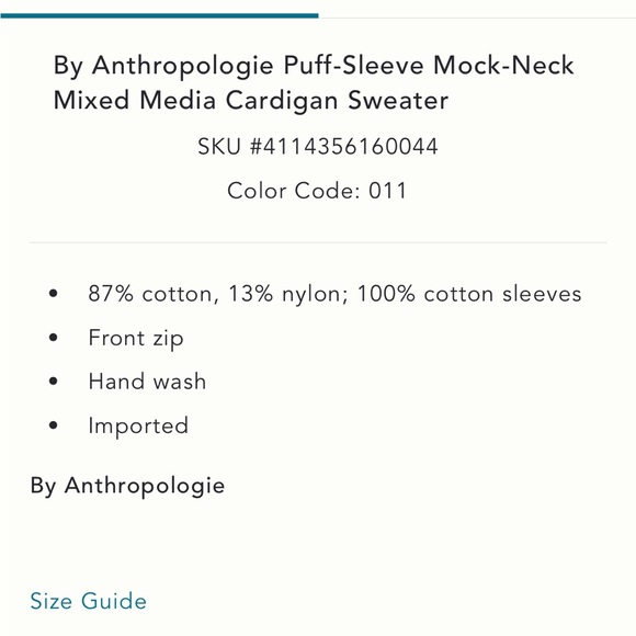 Anthropologie Mixed Media Cardigan Sweater - Picture 4 of 4